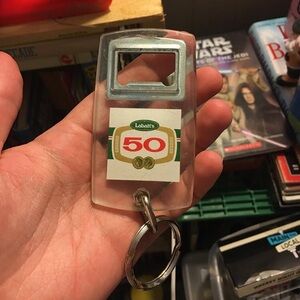 Vintage L A B A T T 50 bottle opener and keychain
